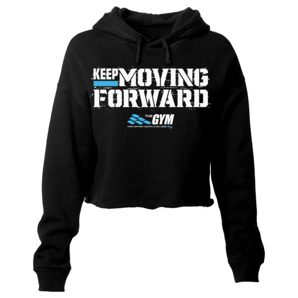 KEEP MOVING FORWARD - WOMEN'S CROP HOODIE - $B3RA1T$ Thumbnail