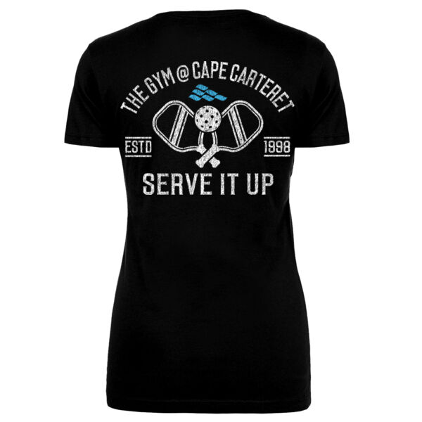 SERVE IT UP PICKLEBALL - WOMEN'S FITTED T-SHIRT - $5YSXWJ$ Thumbnail